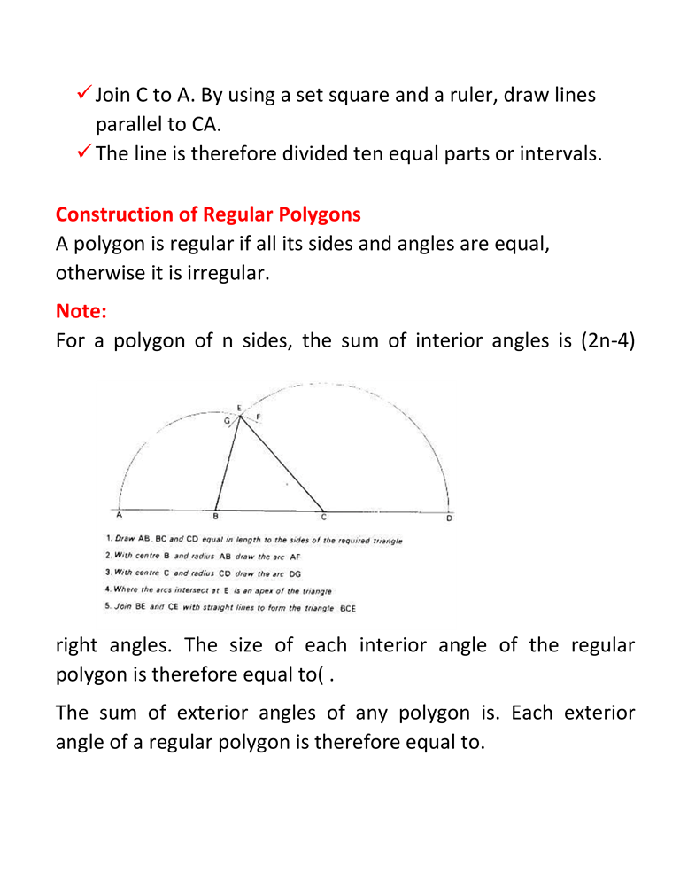 GEOMETRIC CONSTRUCTIONS 20 11