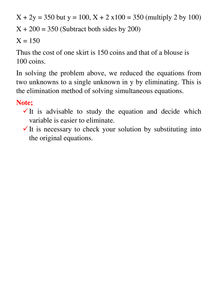 LINEAR EQUATIONS 17 6