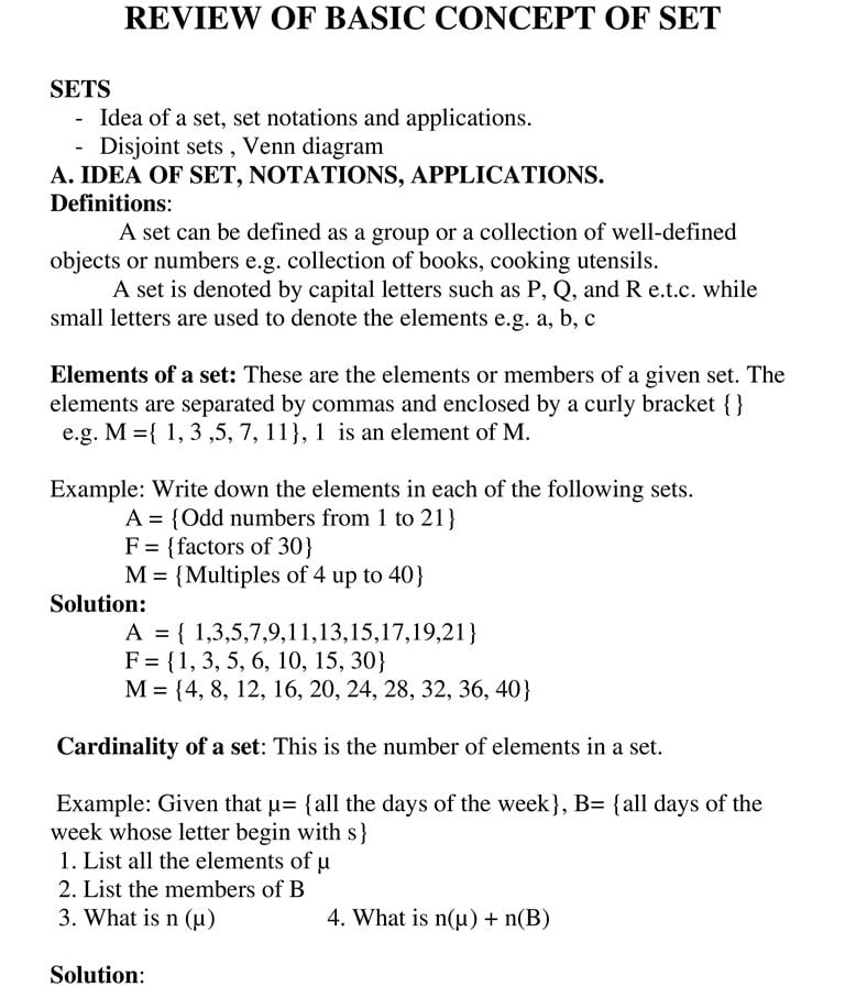 BASIC CONCEPT OF SET_01