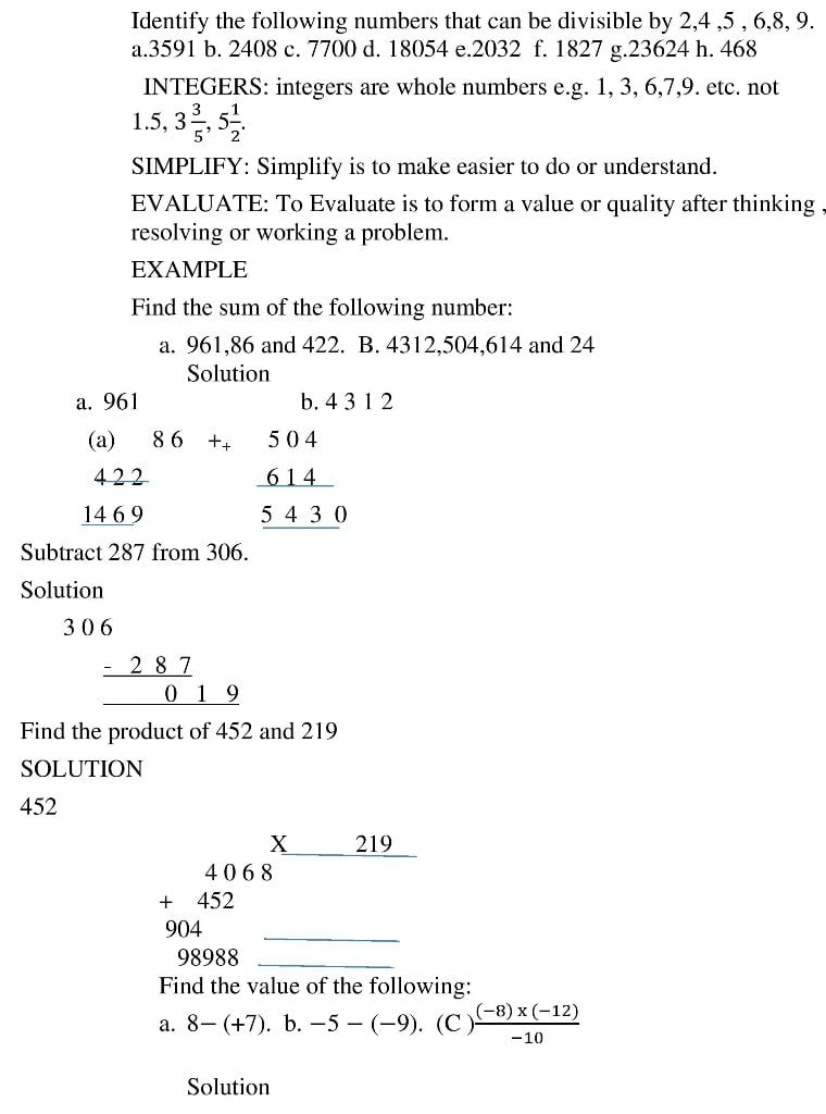 BASIC OPERATIONS OF INTEGER_2