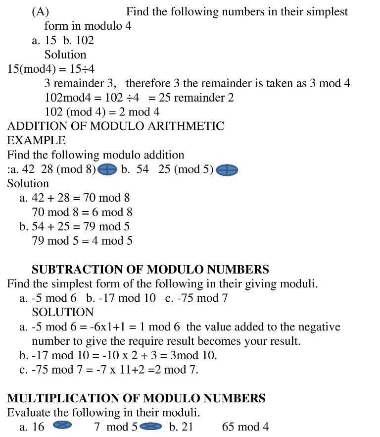 MODULAR ARITHMETIC_2