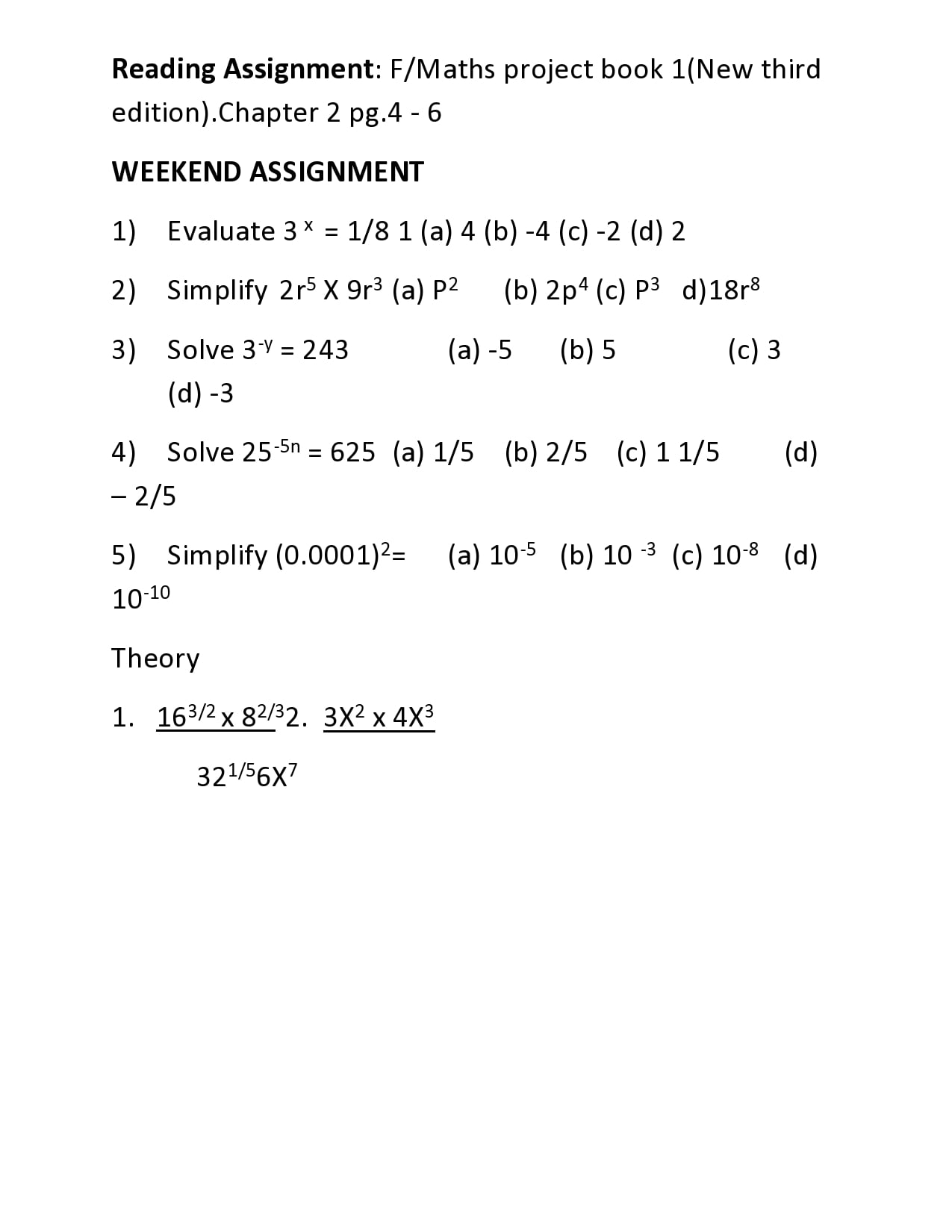 BASIC CONCEPT & APPLICATION OF LAWS OF INDICES