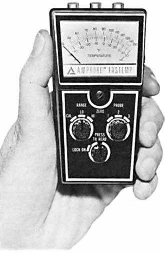 Fig. 1 32 Hand Held Electronic Thermometer. (amprobe)